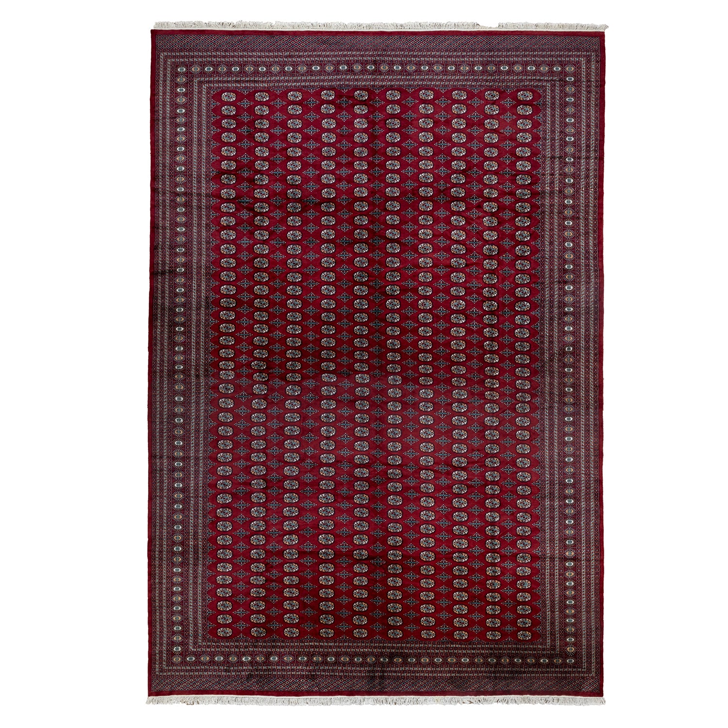Tılla Geleneksel Türkmen Desenli El Dokuma Türkmen Halısı 365X555 Cm