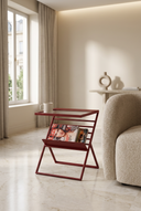 Soles Bordo Metal Gazetelik Yan Sehpa-Yan Sehpa-Orbe Studio-NowShopFun