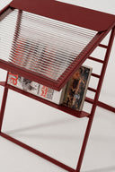 Soles Bordo Metal Gazetelik Yan Sehpa-Yan Sehpa-Orbe Studio-NowShopFun