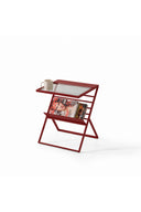 Soles Bordo Metal Gazetelik Yan Sehpa-Yan Sehpa-Orbe Studio-NowShopFun