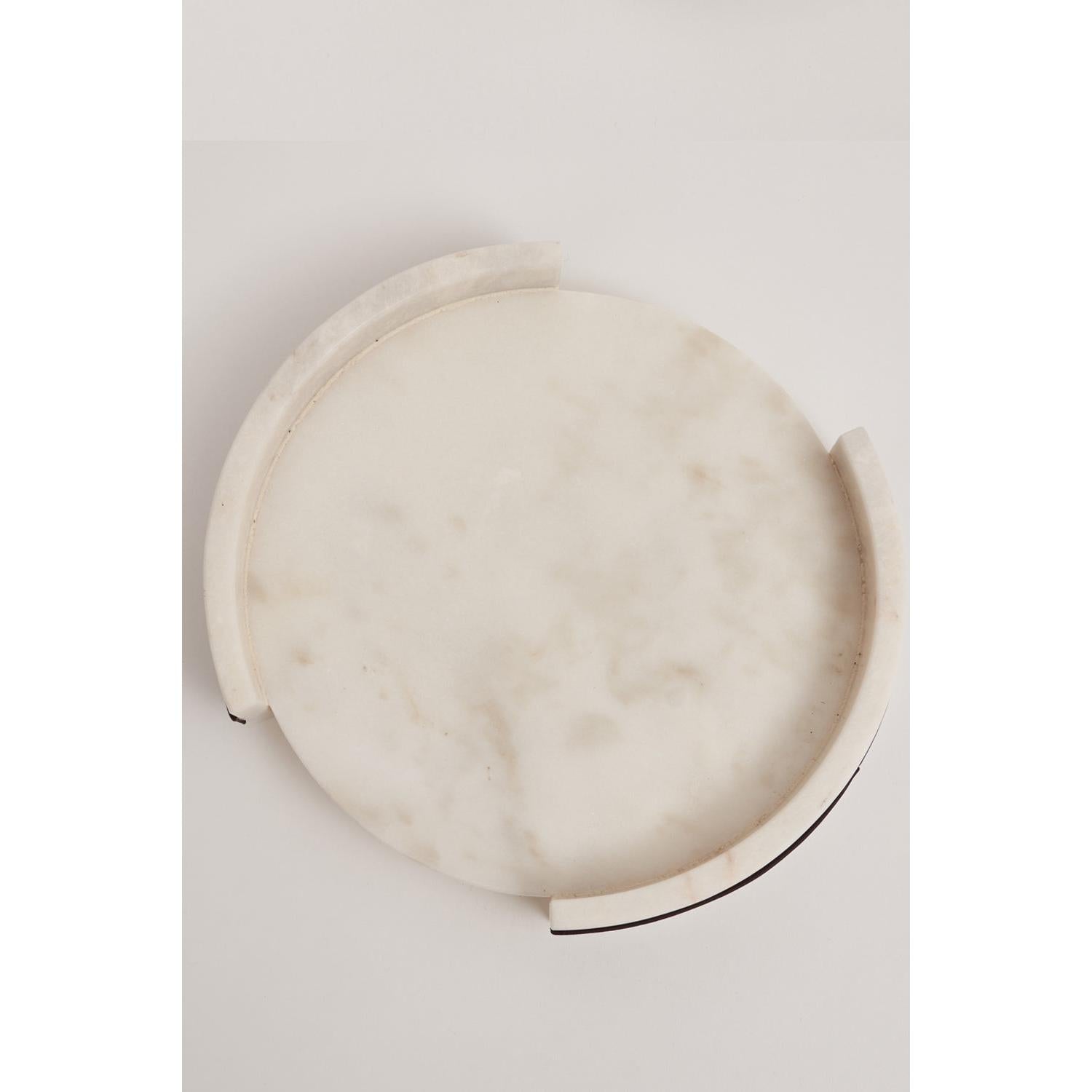 Solid Nappa Beyaz Mermer Sunum Tepsisi-Sunum Tepsisi-Haus 34 Project-NowShopFun