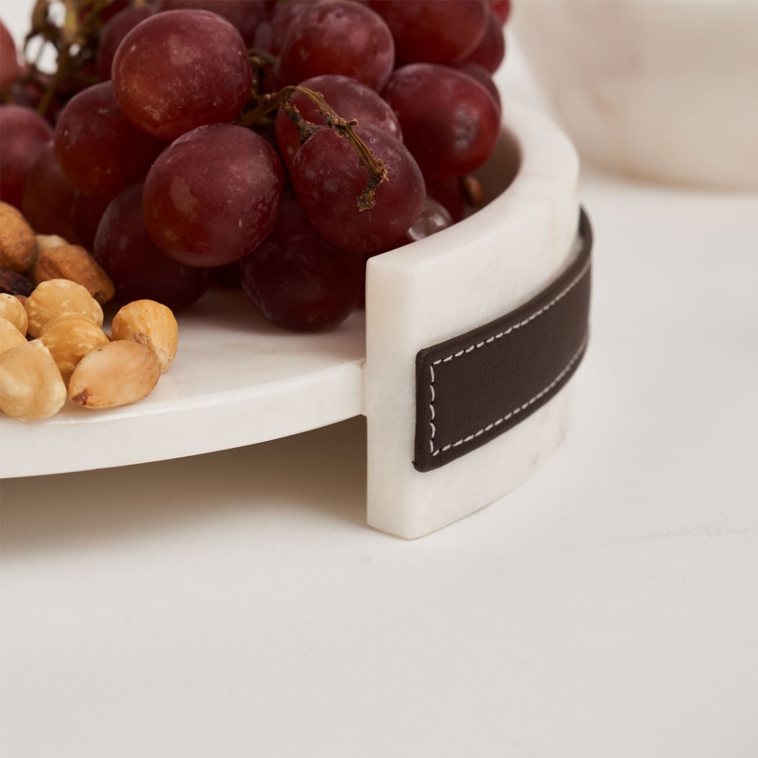 Solid Nappa Beyaz Mermer Sunum Tepsisi-Sunum Tepsisi-Haus 34 Project-NowShopFun