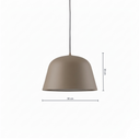 Solo Medium Sarkıt - 30 Cm-Sarkıt Aydınlatma-Lumiana-Latte-NowShopFun