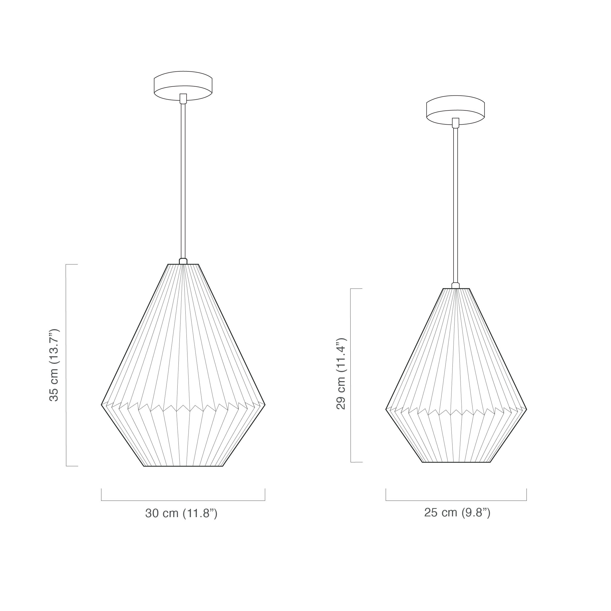 Soratobu '3 Origami Sarkıt Lamba