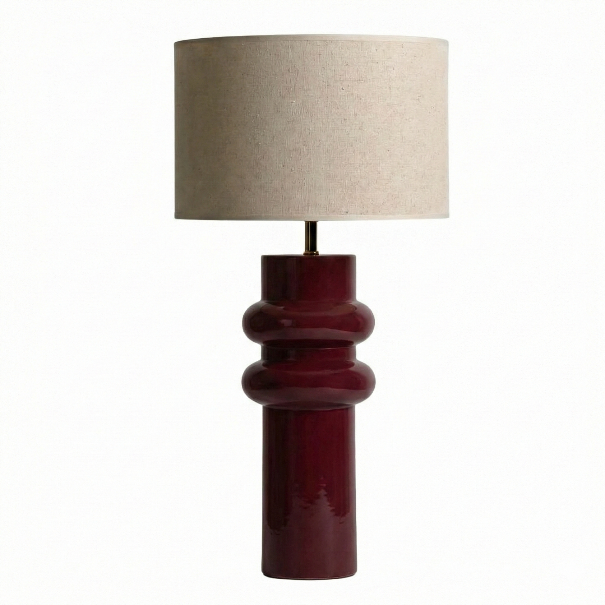 Sorrento Ahşap Abajur Bordo-Abajur-Pinot Interior-NowShopFun