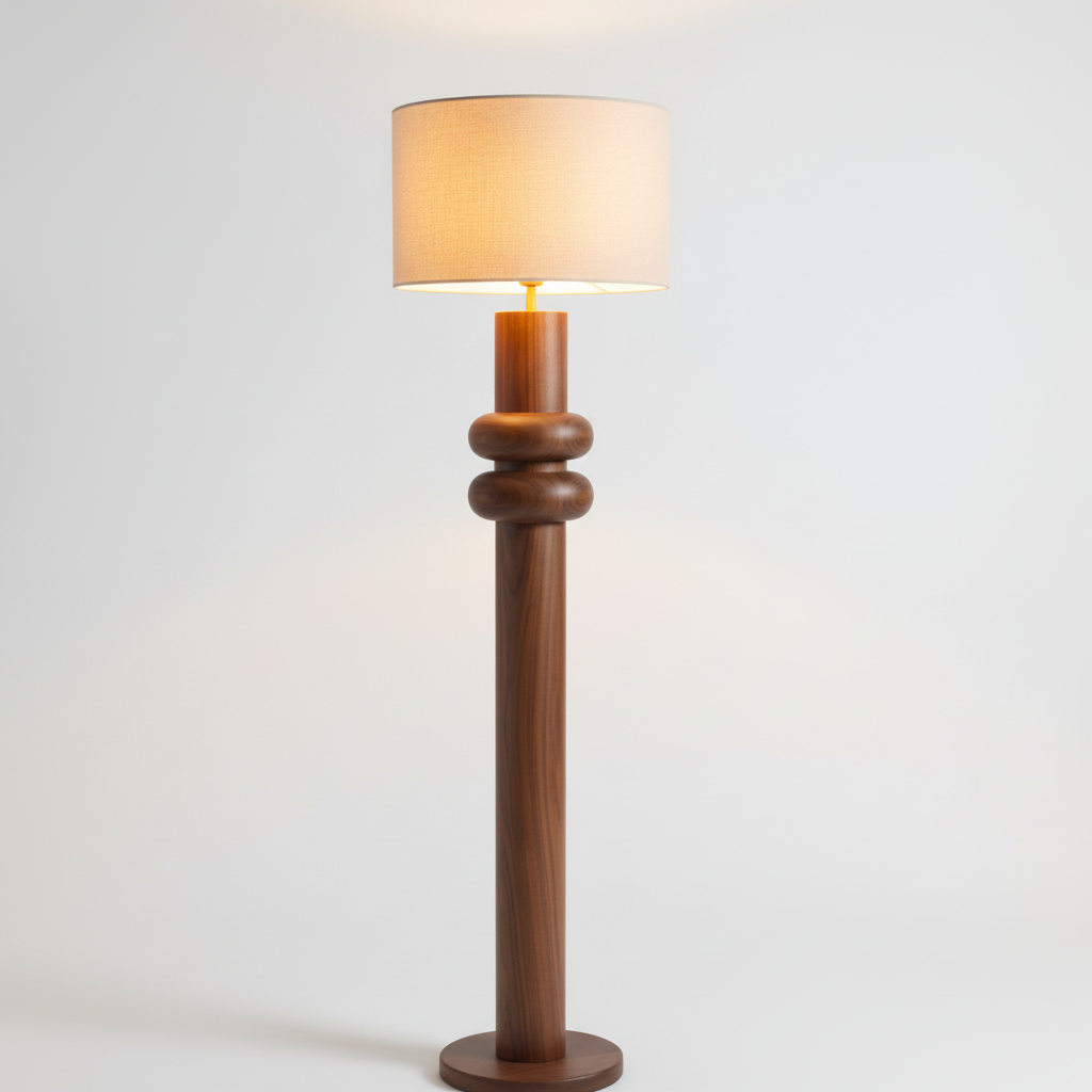 Sorrento Ahşap Lambader Ceviz-Lambader-Pinot Interior-NowShopFun