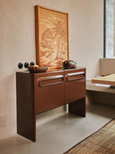 Space Modern Tasarım Konsol, Minimalist Koyu Kahve MDF