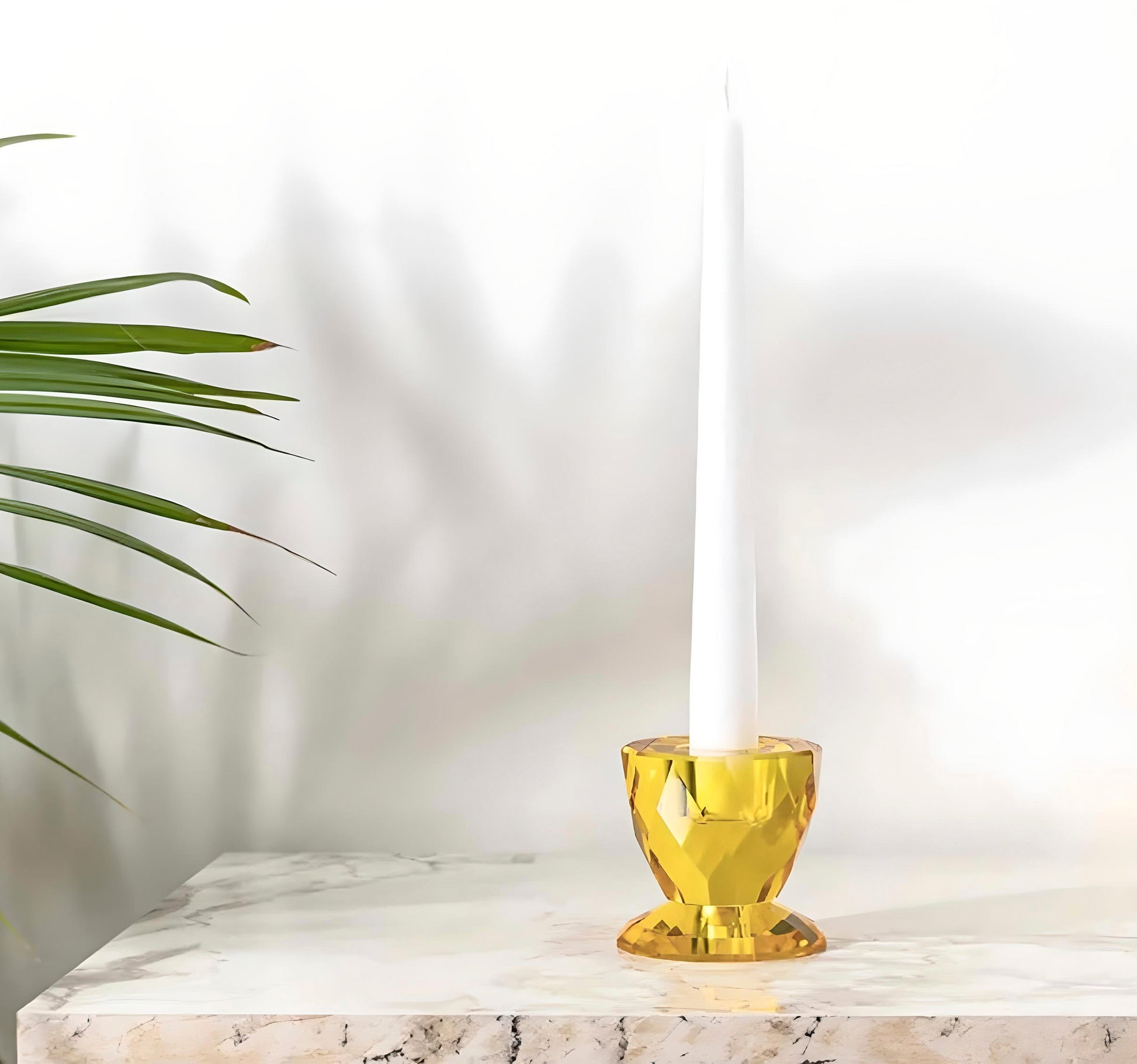 Sparkle Renkli Cam Şamdan