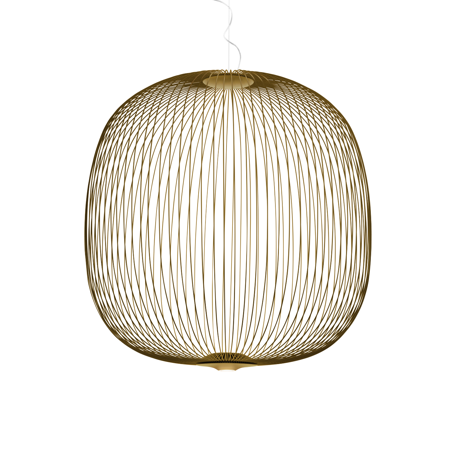 Spokes 2 Led Ambient Büyük Altın Sarkıt Aydınlatma-Sarkıt Aydınlatma-Sihir-Foscarini-NowShopFun