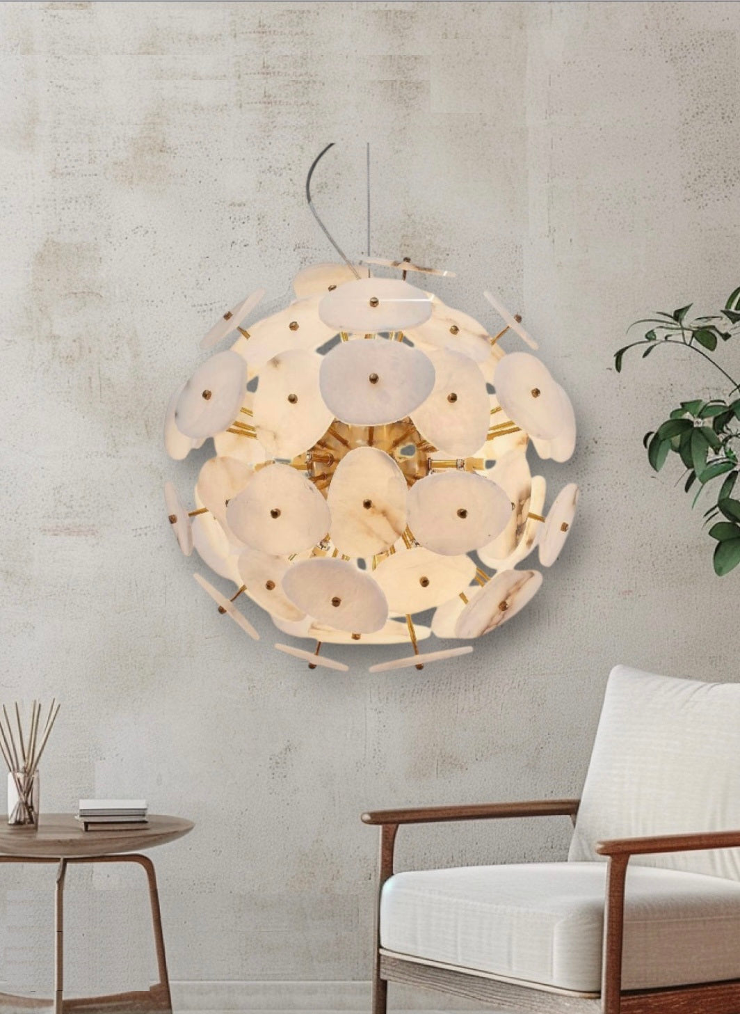 Sput Mermer Sarkıt Avize