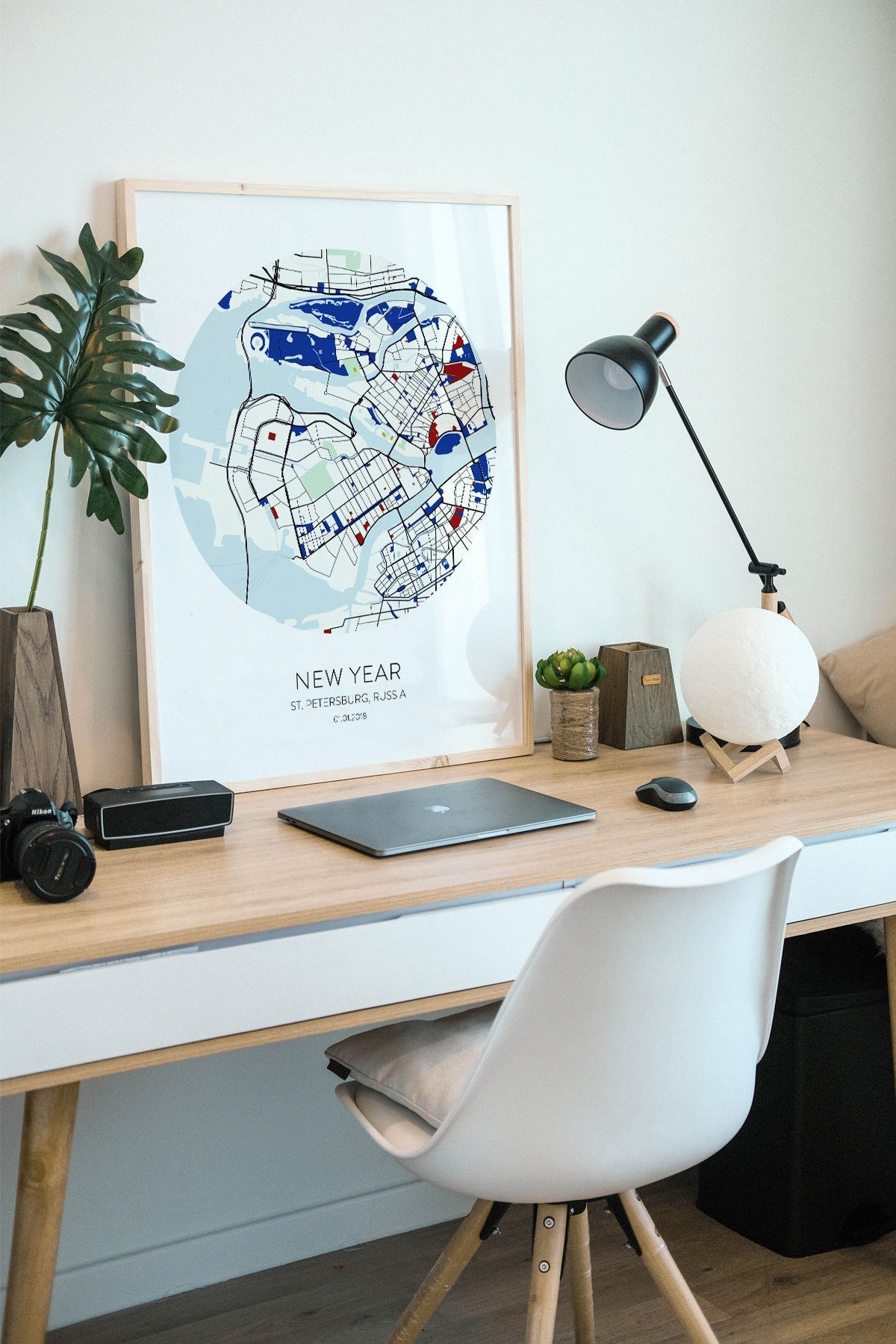 St. Petersburg Şehir Haritası Poster