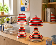 Steffy Renkli Seramik Şarjlı Masa Lambası-Masa Lambası-Dopamin Lighting-LİLA-NowShopFun