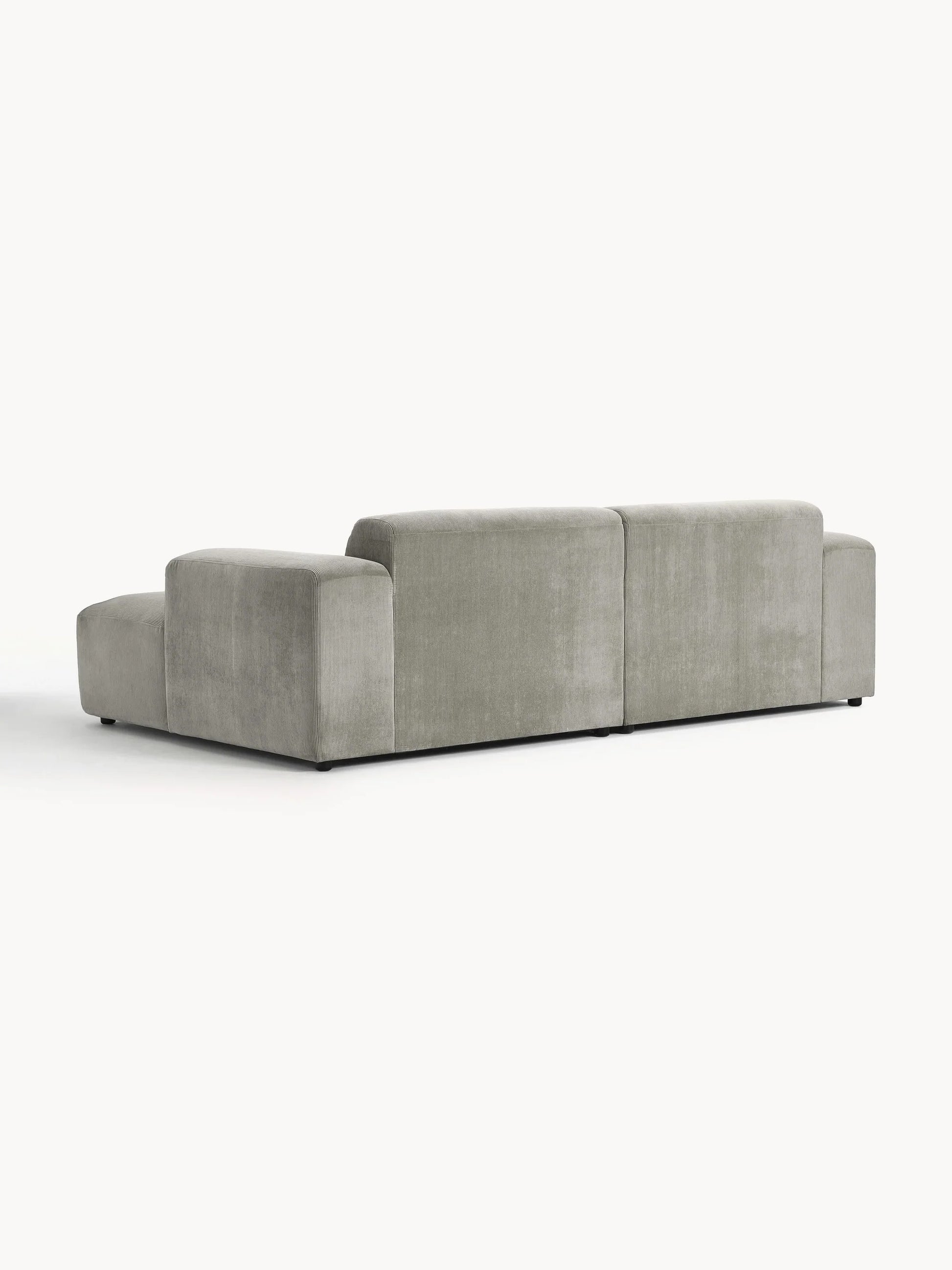 Stella Modüler Köşe Kanepe - Fitilli Kadife Döşemeli, 3 Kişilik-Köşe Koltuk-Innature Home-Sağ Köşe-Açık Bej-NowShopFun