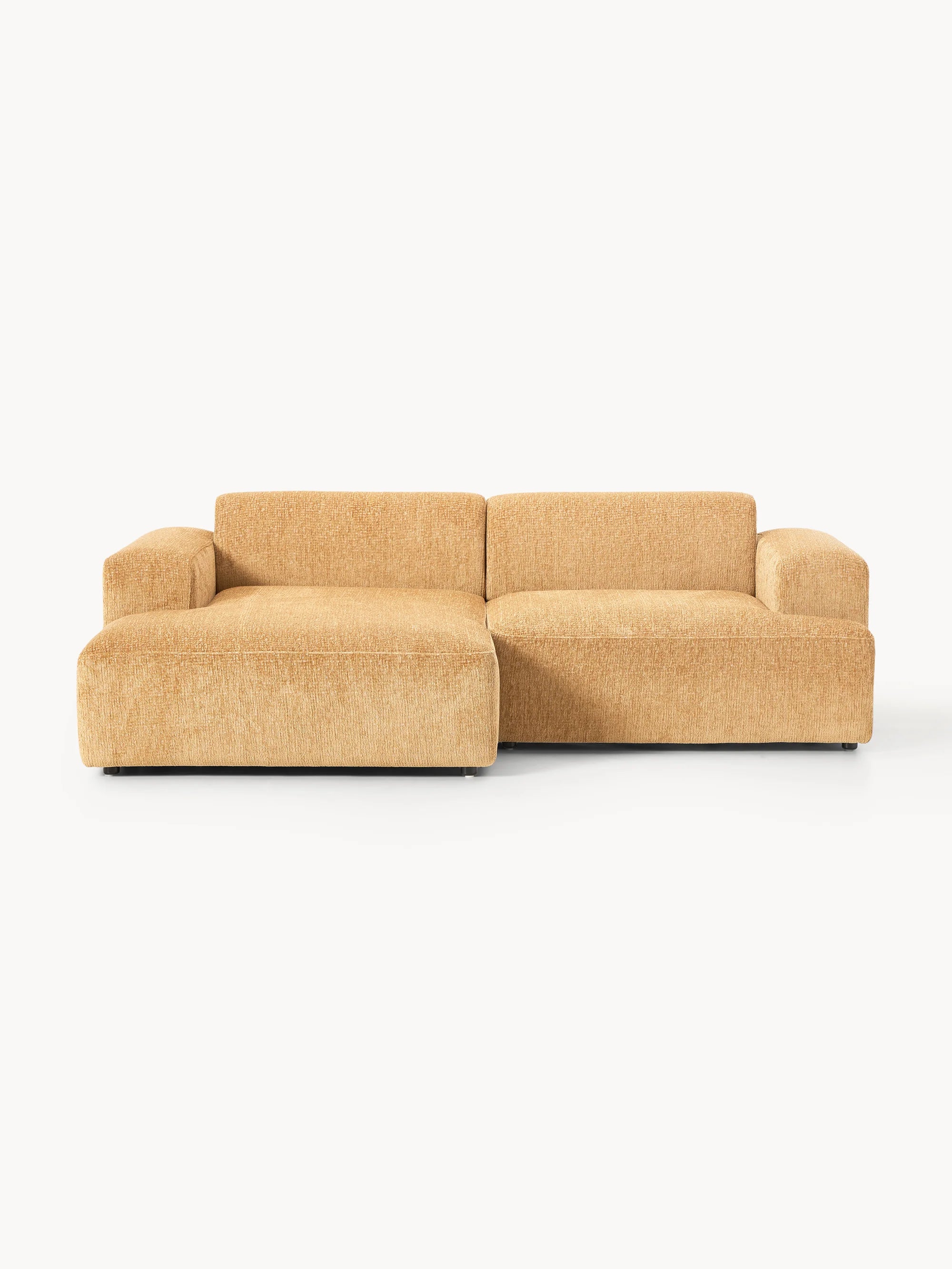 Stella Modüler Köşe Kanepe - Şönil Döşemeli, 3 Kişilik-Köşe Koltuk-Innature Home-Sağ Köşe-Beyaz - Bej-NowShopFun