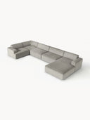 Stella Yumuşak Oturumlu Modüler Köşe Kanepe - Fitilli Kadife, 5-6 Kişilik-Köşe Koltuk-Innature Home-Fitilli Kadife - Bej-Sağ-NowShopFun