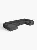 Stella Yumuşak Oturumlu Modüler Köşe Kanepe keten, 5-6 Kişilik-Köşe Koltuk-Innature Home-Keten - Açık Bej-Sağ-NowShopFun