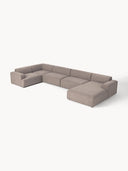 Stella Yumuşak Oturumlu Modüler Köşe Kanepe keten, 5-6 Kişilik-Köşe Koltuk-Innature Home-Keten - Açık Bej-Sağ-NowShopFun