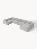 Stella Yumuşak Oturumlu Modüler Köşe Kanepe keten, 5-6 Kişilik-Köşe Koltuk-Innature Home-Keten - Açık Bej-Sağ-NowShopFun