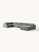 Stella Yumuşak Oturumlu Modüler Köşe Kanepe keten, 5-6 Kişilik-Köşe Koltuk-Innature Home-Keten - Açık Bej-Sağ-NowShopFun