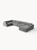 Stella Yumuşak Oturumlu Modüler Köşe Kanepe keten, 5-6 Kişilik-Köşe Koltuk-Innature Home-Keten - Açık Bej-Sağ-NowShopFun