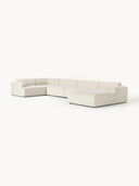 Stella Yumuşak Oturumlu Modüler Köşe Kanepe keten, 5-6 Kişilik-Köşe Koltuk-Innature Home-Keten - Açık Bej-Sağ-NowShopFun