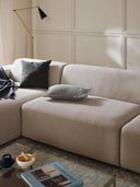 Stella Yumuşak Oturumlu Modüler Köşe Kanepe keten, 5-6 Kişilik-Köşe Koltuk-Innature Home-Keten - Açık Bej-Sağ-NowShopFun