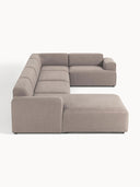 Stella Yumuşak Oturumlu Modüler Köşe Kanepe keten, 5-6 Kişilik-Köşe Koltuk-Innature Home-Keten - Açık Bej-Sağ-NowShopFun