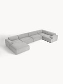 Stella Yumuşak Oturumlu Modüler Köşe Kanepe keten, 5-6 Kişilik-Köşe Koltuk-Innature Home-Keten - Açık Bej-Sağ-NowShopFun