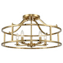 Stockton Çember Kafesli Retro Avize-Avize-Ronisu Aydınlatma-Gold-NowShopFun