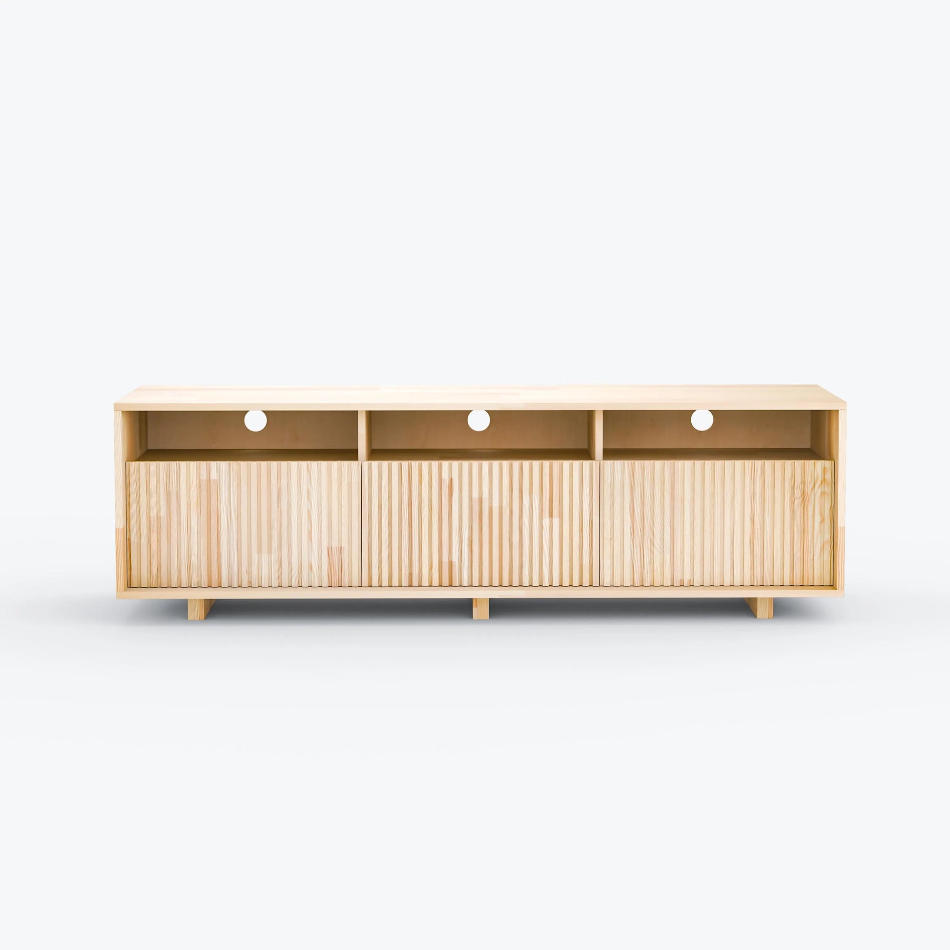 Masif Ahşap Kapaklı Tv Ünitesi