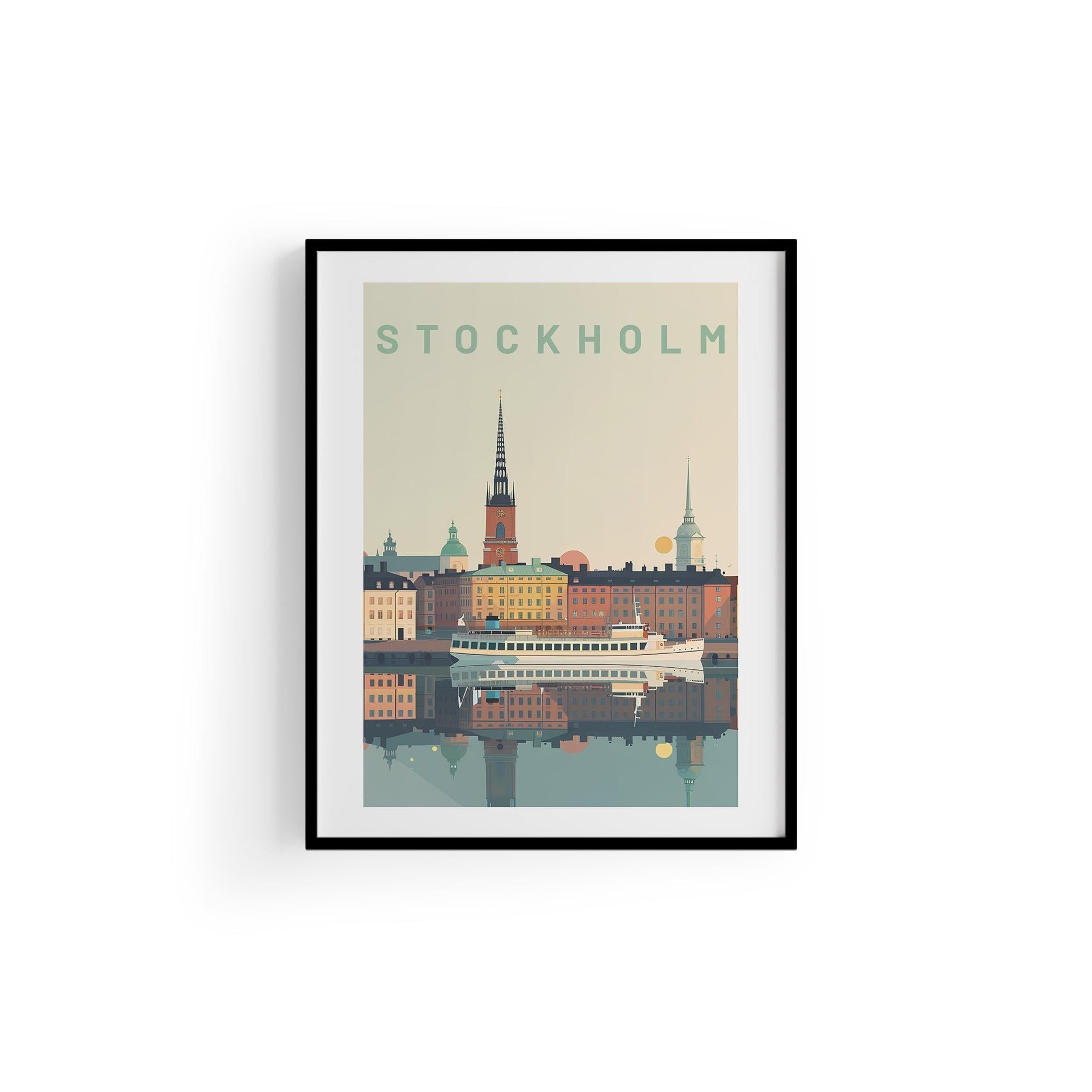 Stokcholm | Şehir Posteri