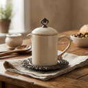 Acanthus Krem Rengi Seramik Sosluk