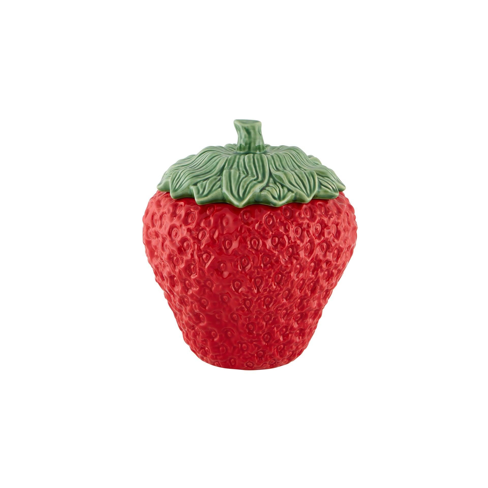 Strawberries Kırmızı Seramik Maxi Saklama Kutusu