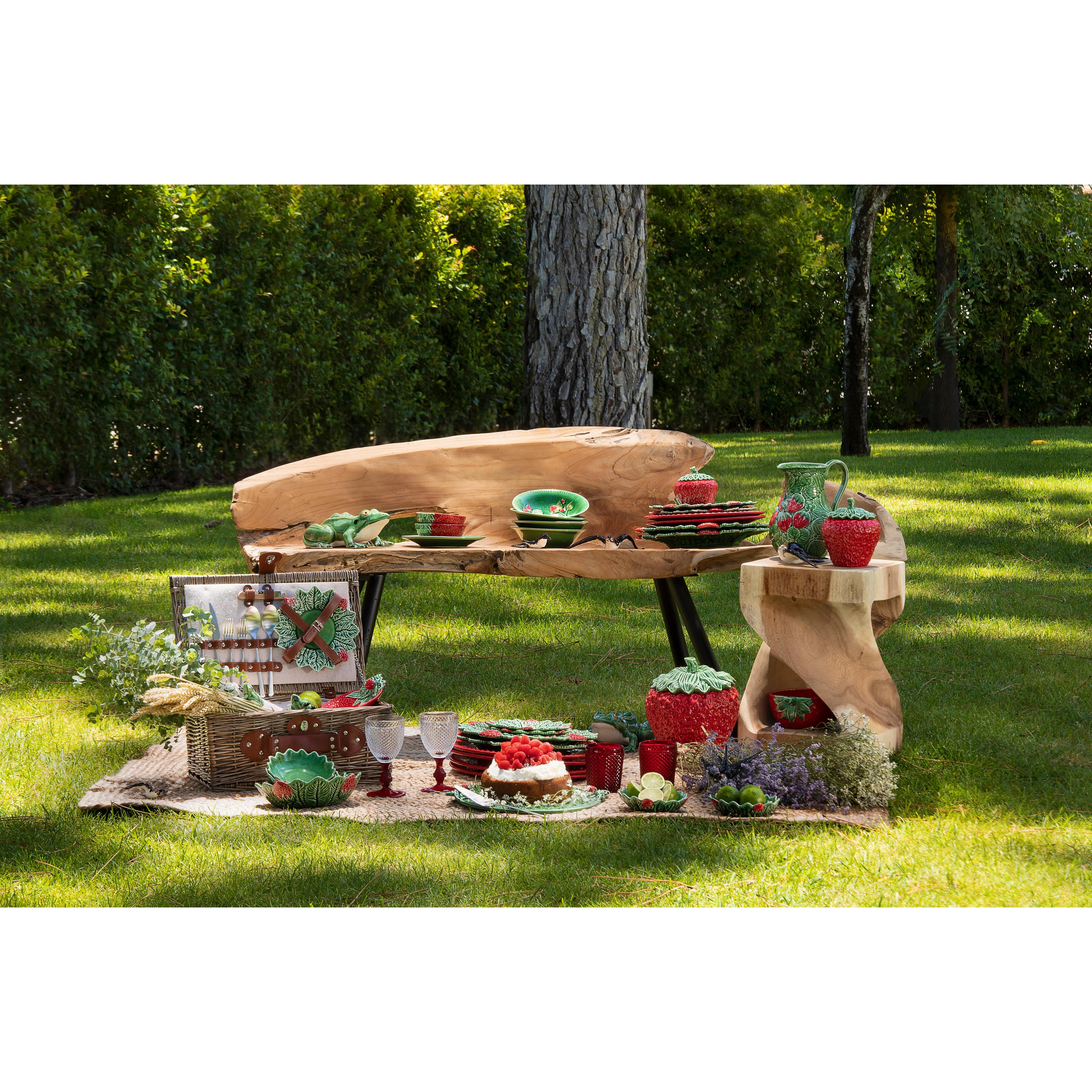 Strawberries Kırmızı Seramik Saklama Kutusu