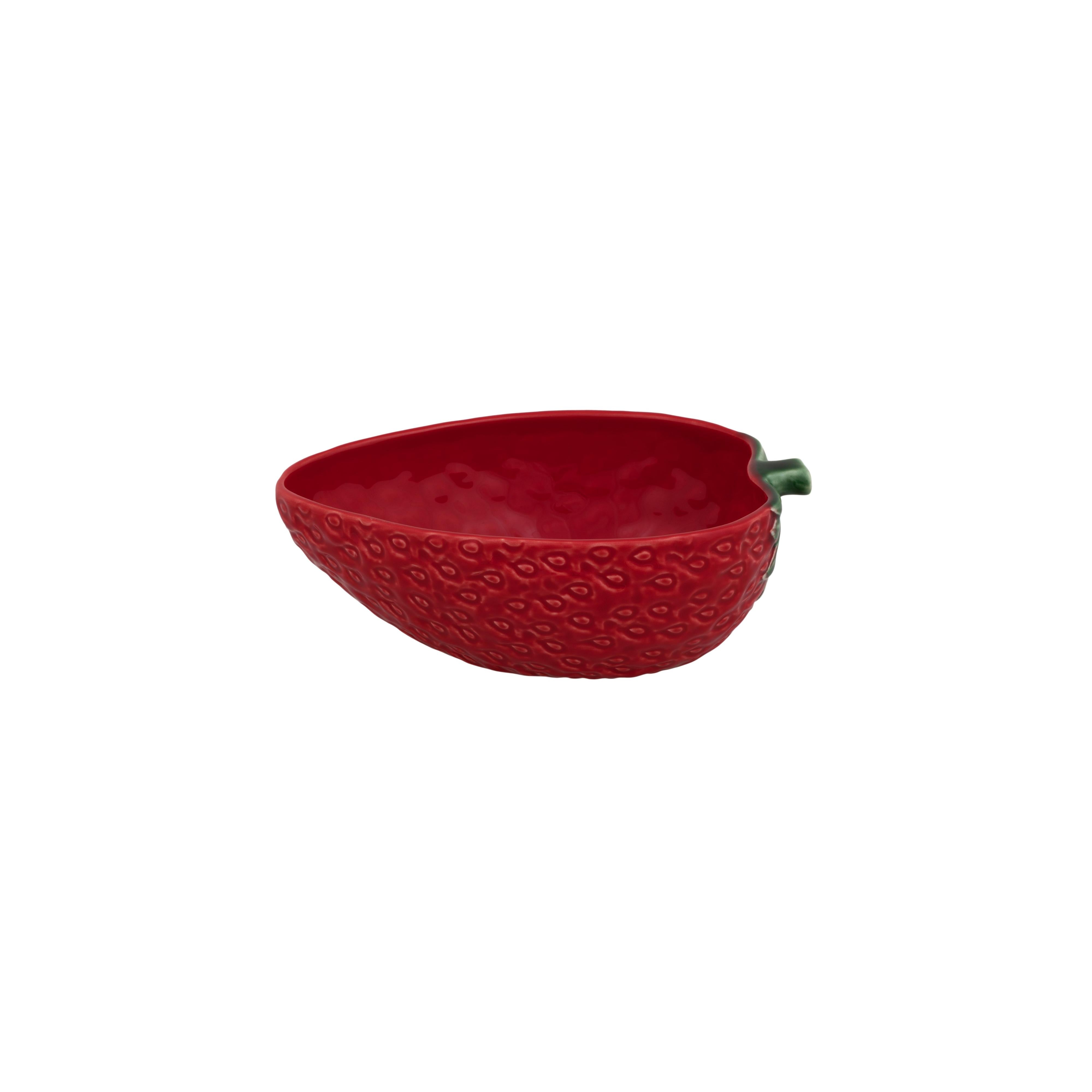 Strawberries Kırmızı Seramik Servis Kasesi