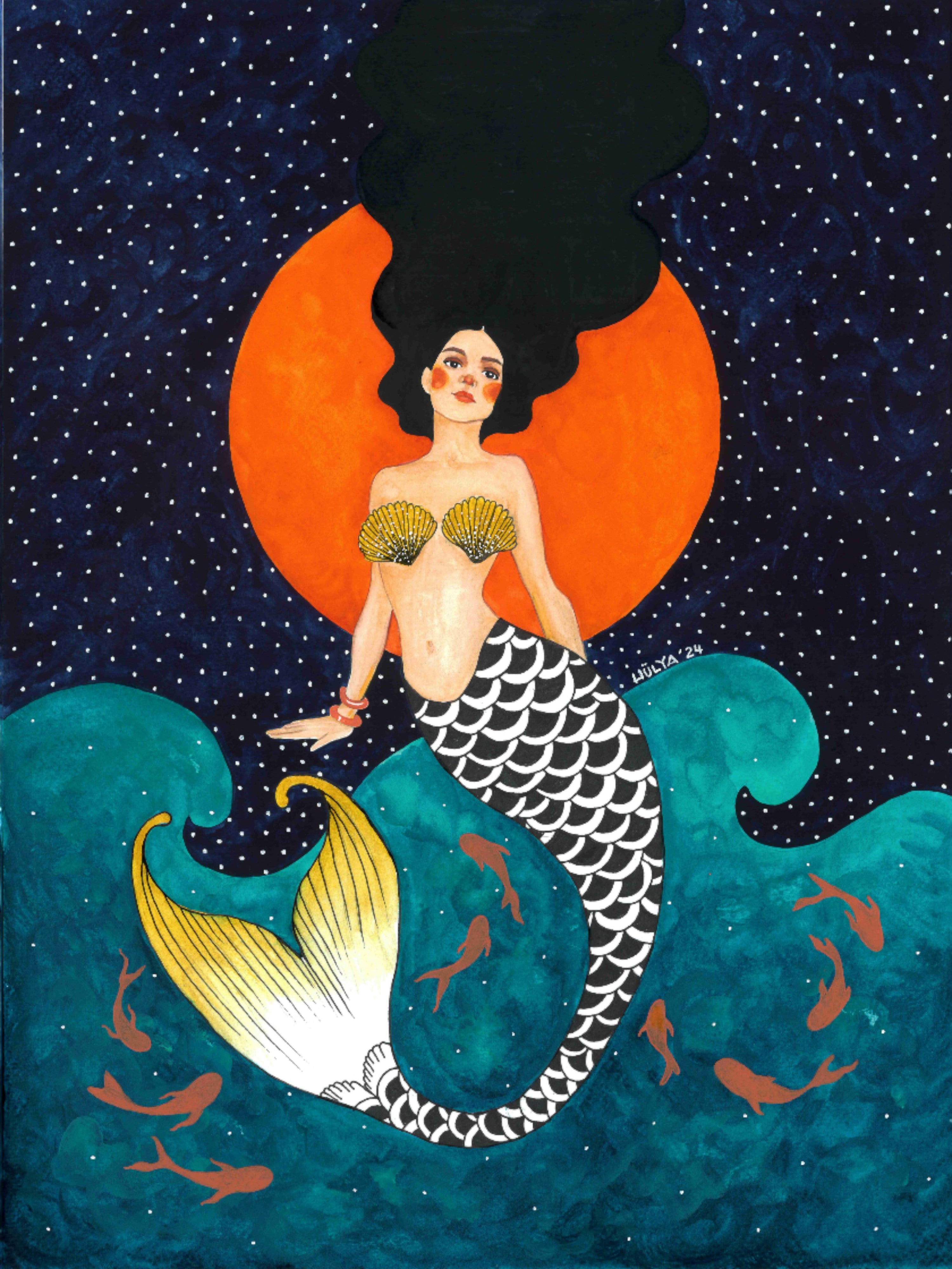 String Art Tablo - Go With The Flow