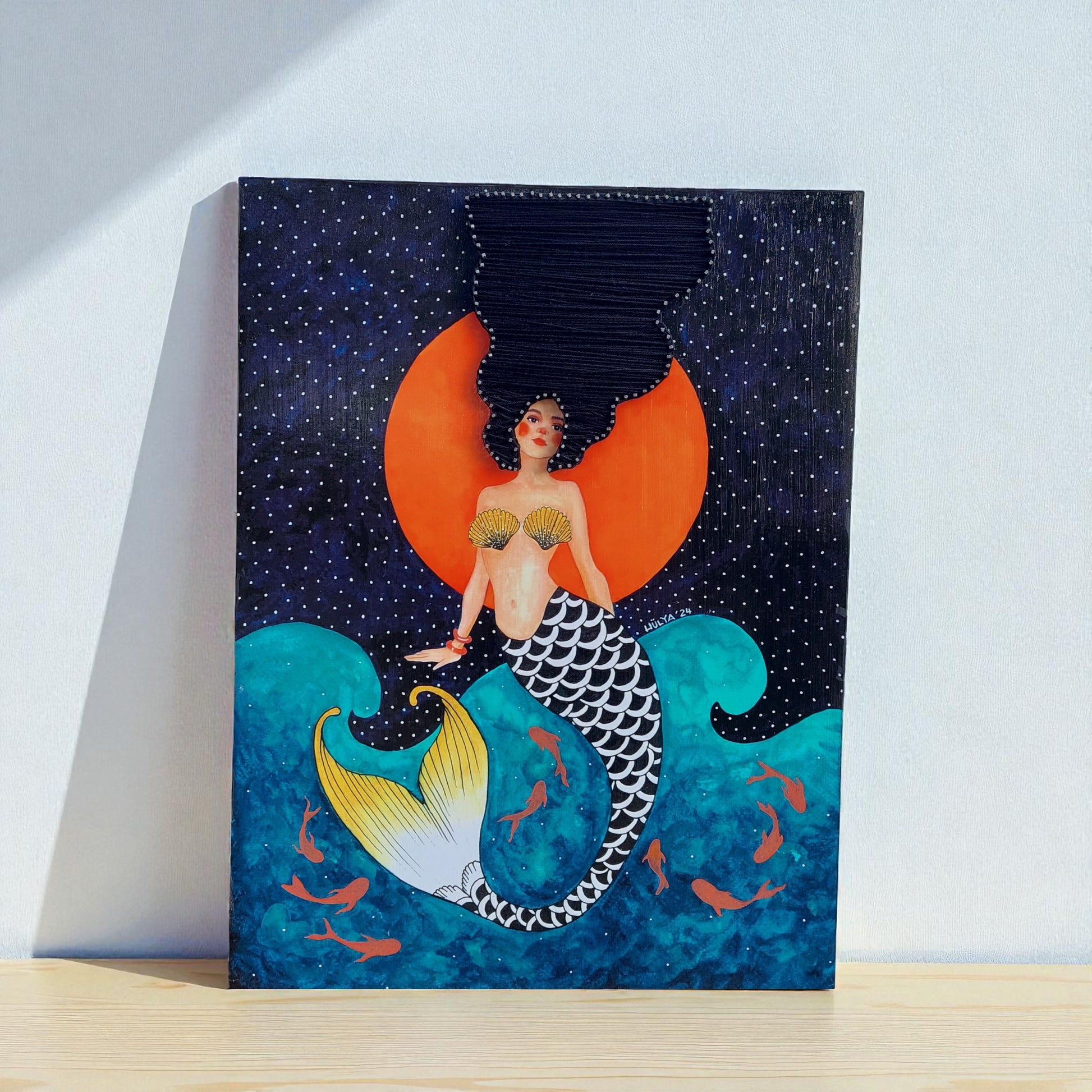 String Art Tablo - Go With The Flow