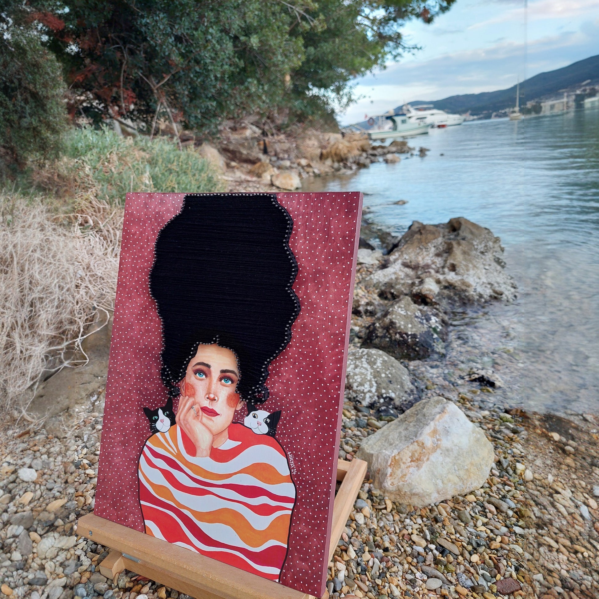 String Art Tablo - No Matter What The Time Is