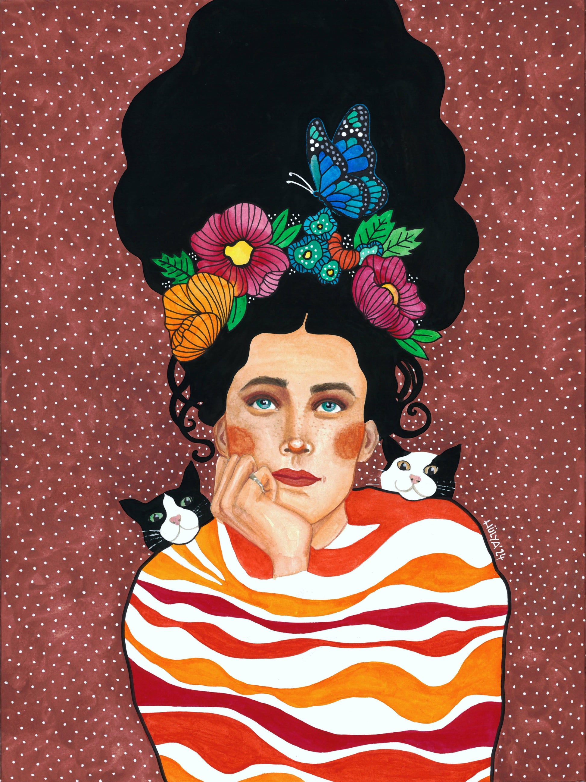 String Art Tablo - No Matter What The Time Is