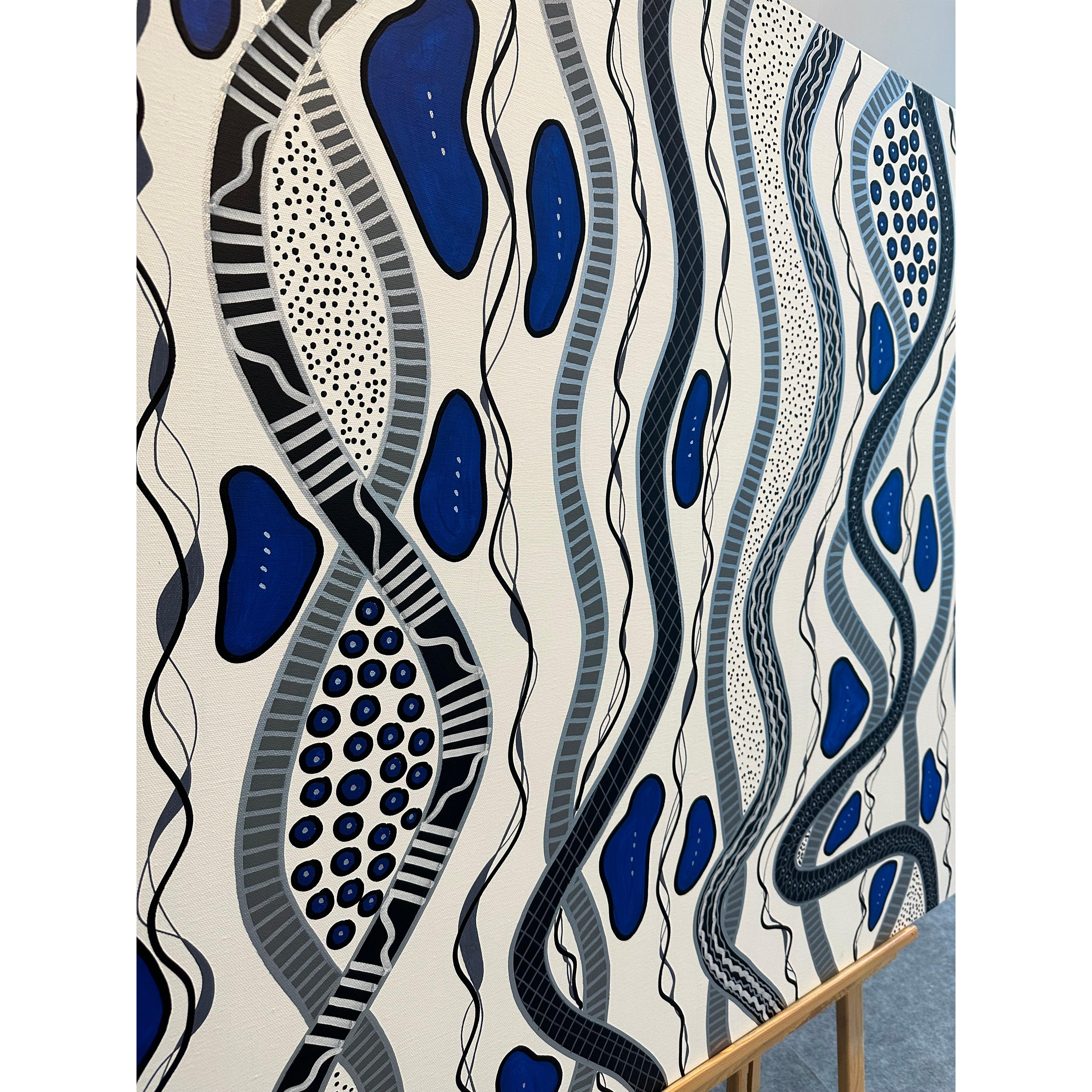 Strings İpler Kansas Üzeri Akrilik Tablo