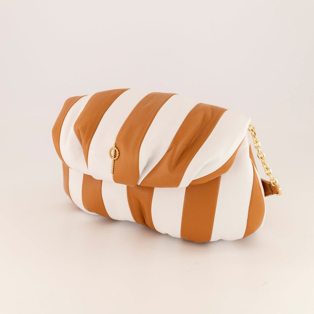 Strıped Leda Clutch-Clutch-Otrera-Taba-NowShopFun