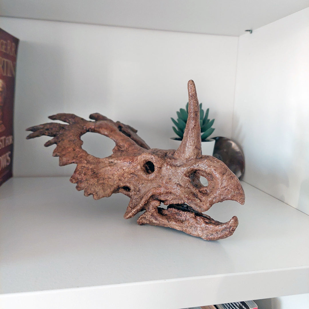 Styracosaurus Mini Seramik Heykel