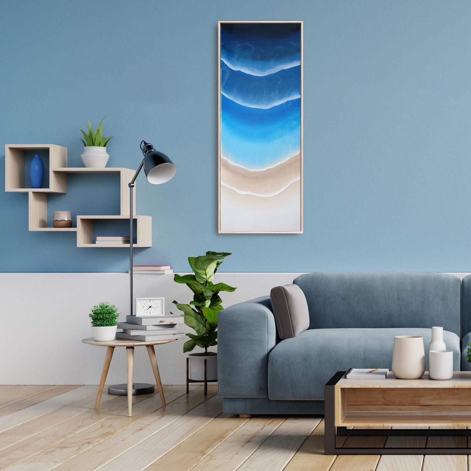 NaluNui- Epoksi Deniz Dalgası Tablo