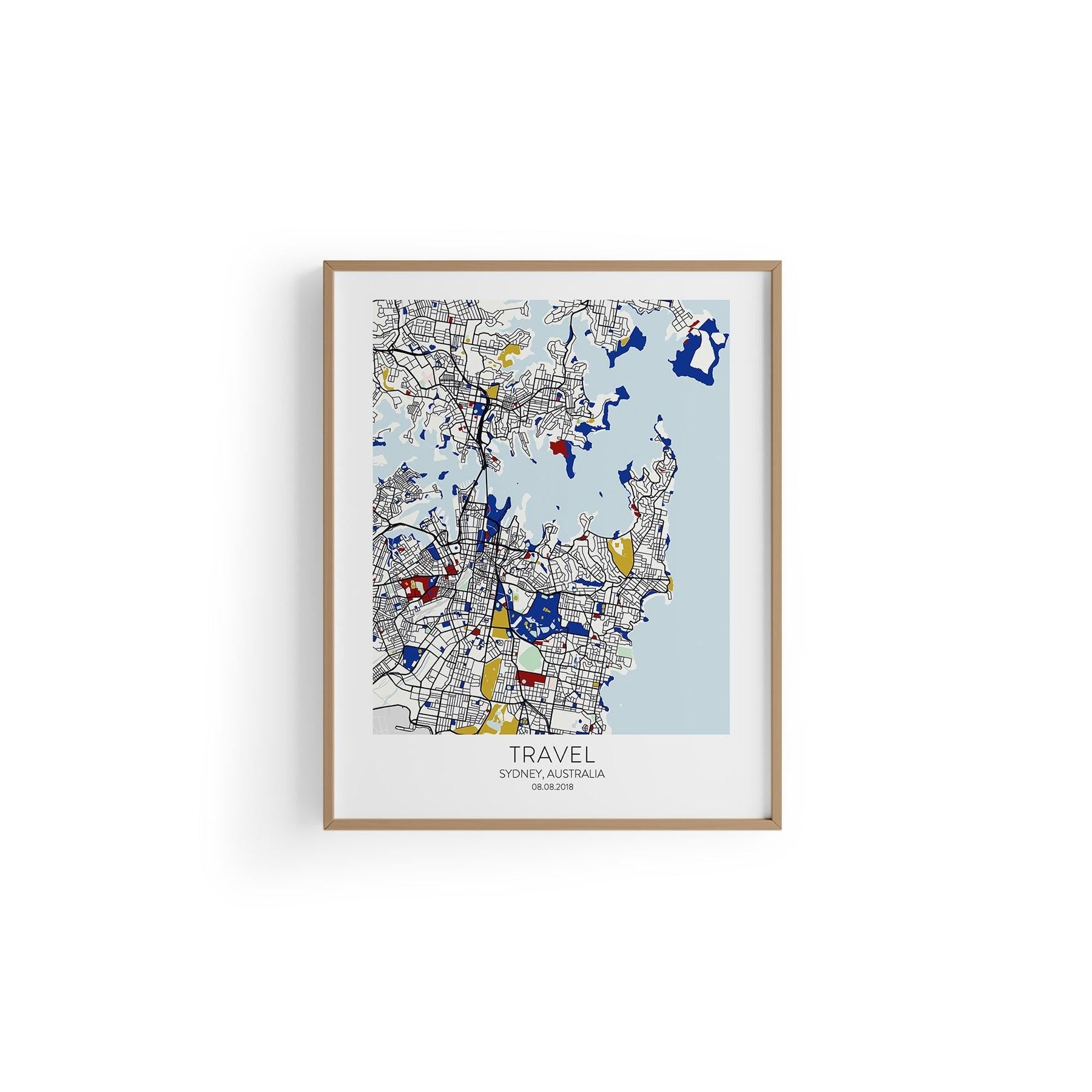 Sydney Şehir Haritası Poster