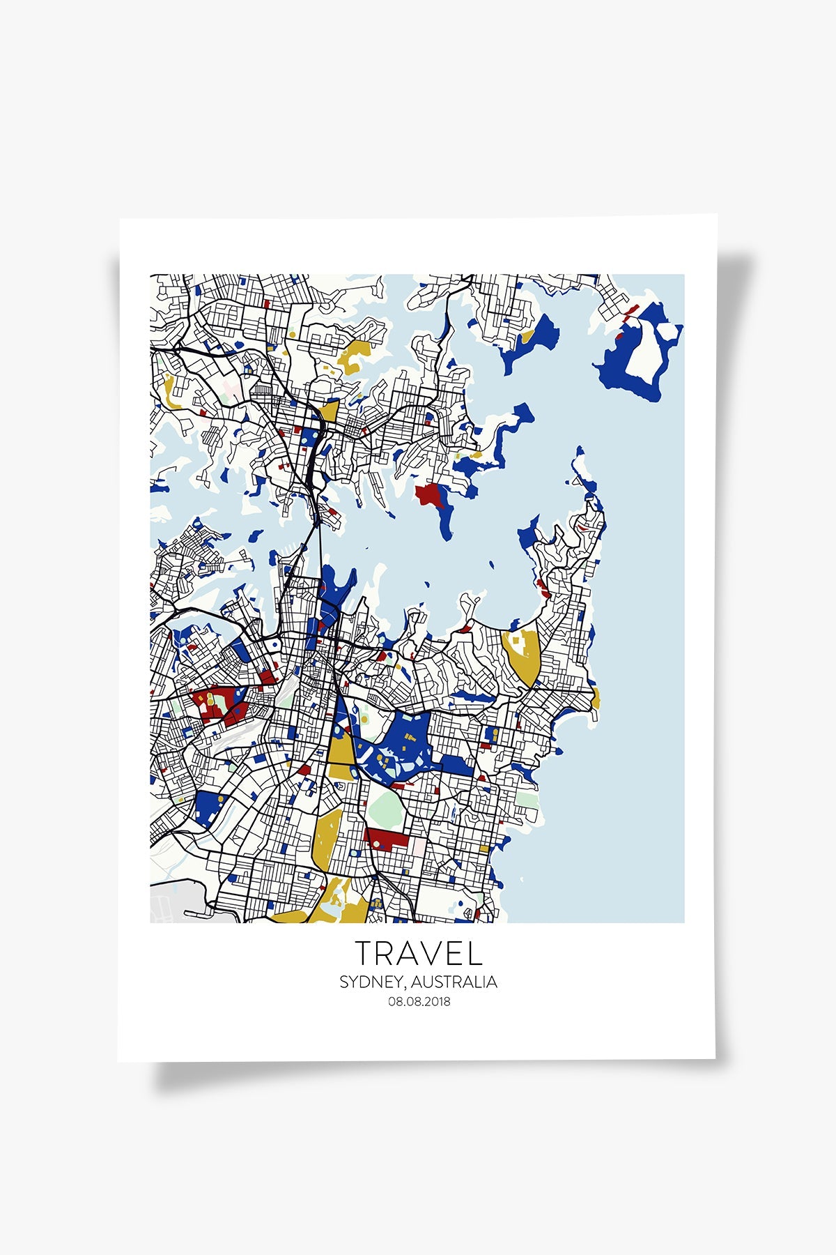 Sydney Şehir Haritası Poster