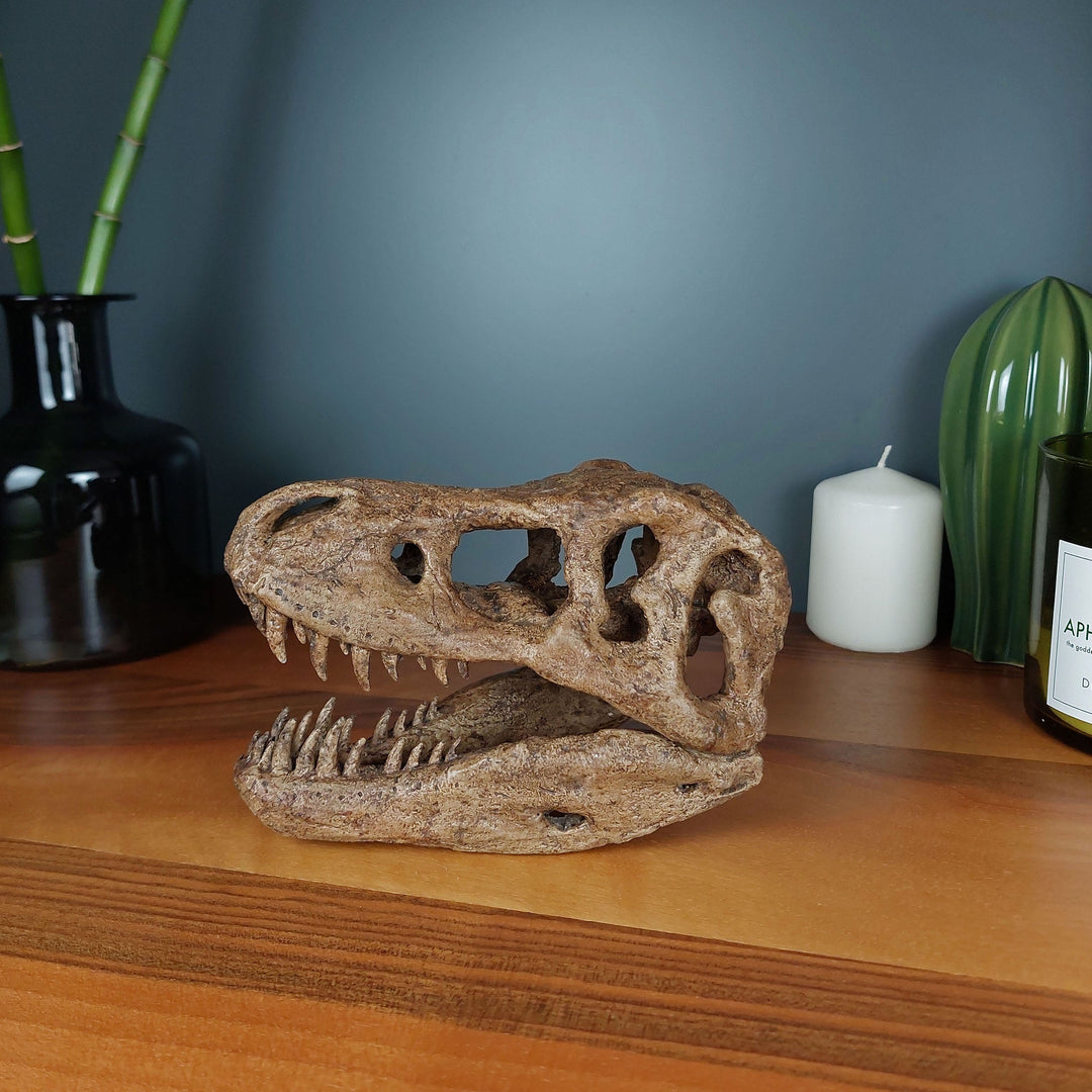 T-Rex Mini Seramik Heykel-Heykel-The Fossil Art-NowShopFun