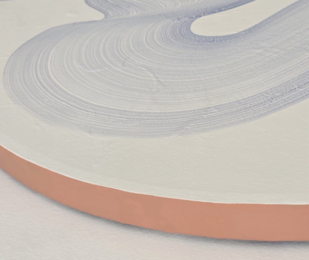 Tablo Mavi Dalga Yuvarlak Tablo-Tablo-VİDİ Art Studio-NowShopFun