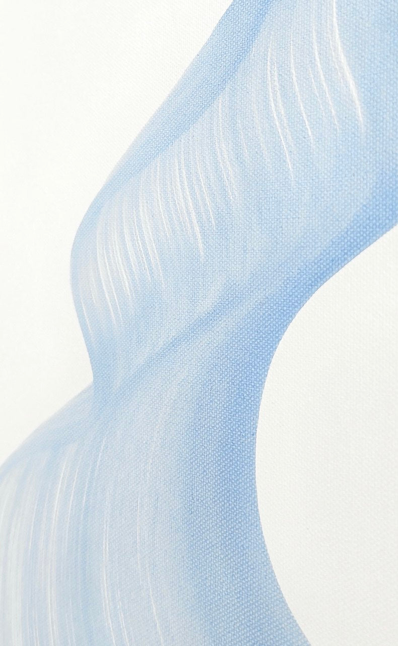 Tablo Mavi Dalga Yuvarlak Tablo-Tablo-VİDİ Art Studio-NowShopFun