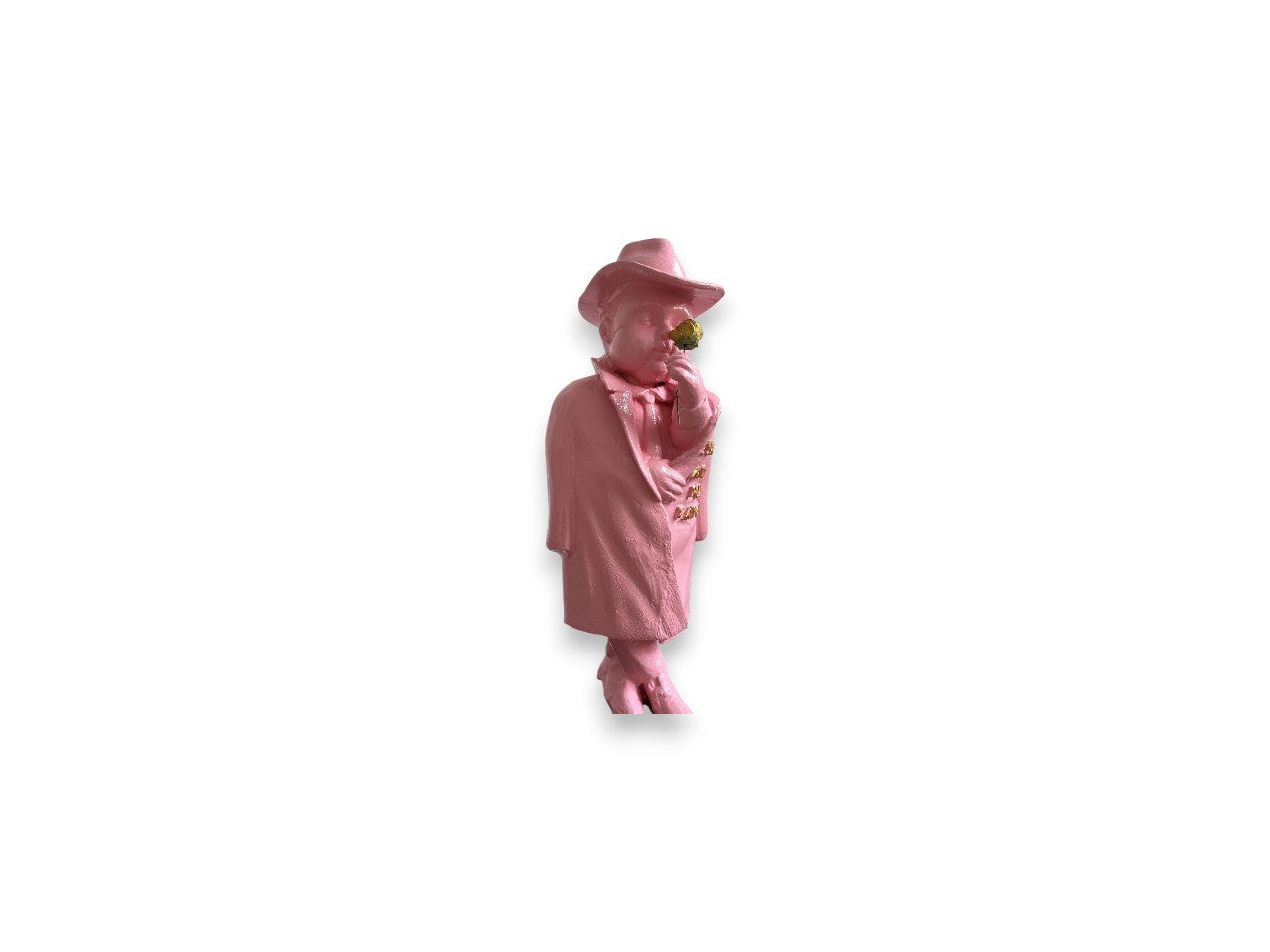 Takım Elbiseli Pembe Heykel