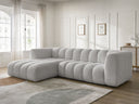 Talia Bukle Kumaş Döşemeli Köşe Koltuk, 3-4 Kişilik-Köşe Koltuk-Innature Home-Bukle - Açık Bej-Sağ-NowShopFun